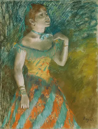 The Singer in Green Edgar Degas